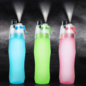Sports Scrub Spray Water Bottle