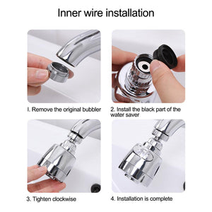Kitchen Faucet Rotatable Filter Sprayer Nozzle
