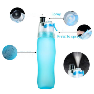 Sports Scrub Spray Water Bottle
