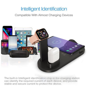 4 In 1 Wireless Charging Dock Station